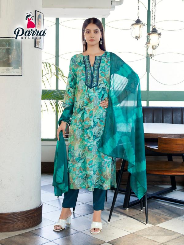 Parra Rangaat Viscose Designer Kurti Bottom With Dupatta